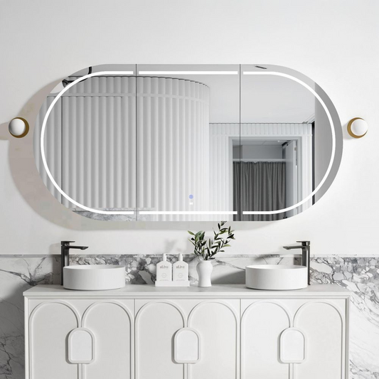 Otti LED Bondi 1800mm White Shaving Cabinet Premium Edition