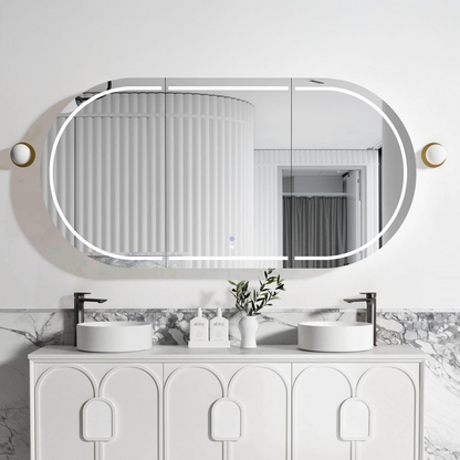 Otti LED Bondi 1800mm White Shaving Cabinet Premium Edition