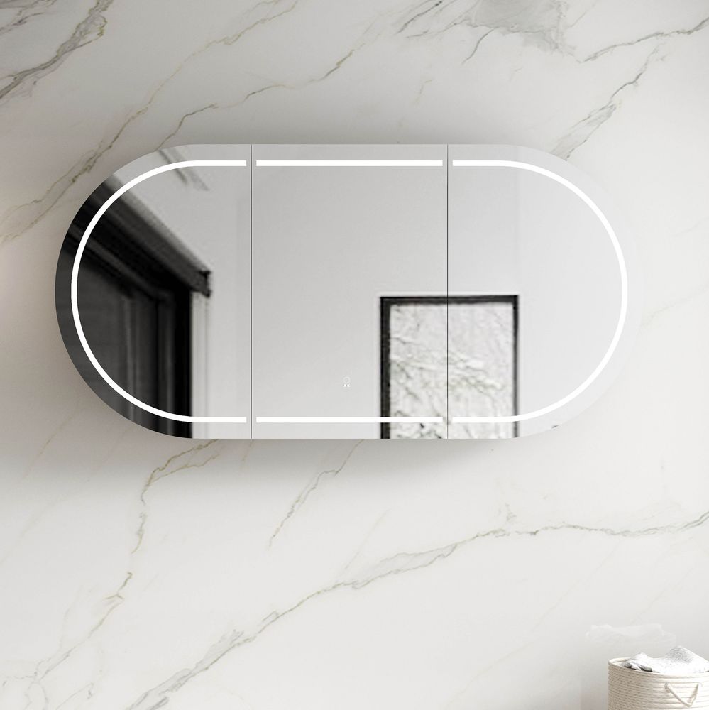 Otti LED Bondi 1800mm White Shaving Cabinet