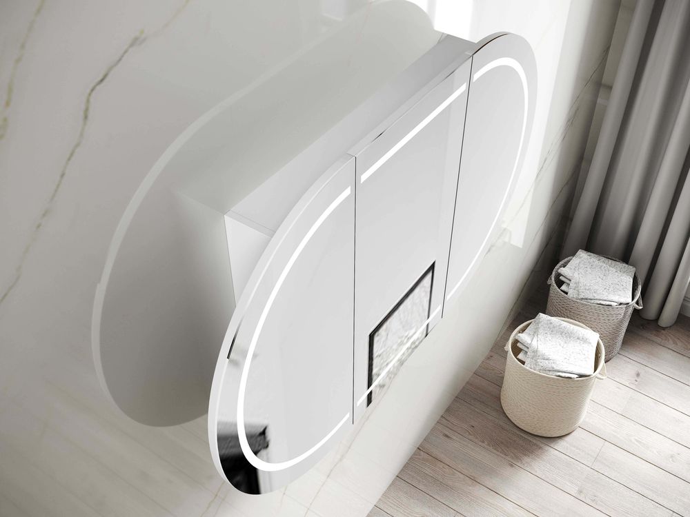 Otti LED Bondi 1800mm White Shaving Cabinet
