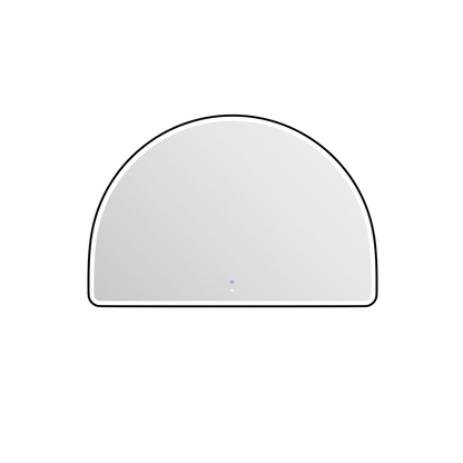 Otti LED Moonlight Archie 1000mm Black Metal Frame Mirror