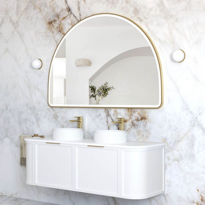 Otti LED Moonlight Archie 1000mm Gold Metal Frame Mirror