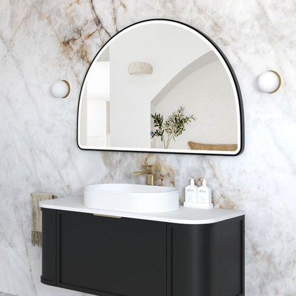 Otti LED Moonlight Archie 800mm Black Metal Frame Mirror