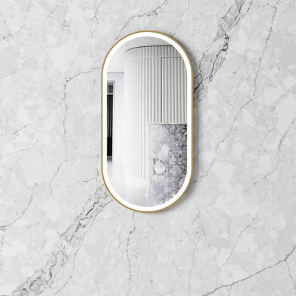 Otti LED Noosa 900mm Gold Metal Frame Mirror