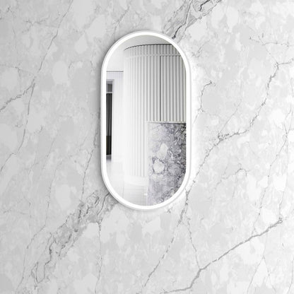 Otti LED Noosa 900mm White Metal Frame Mirror