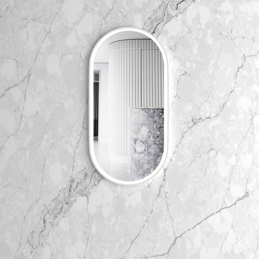 Otti LED Noosa 900mm White Metal Frame Mirror