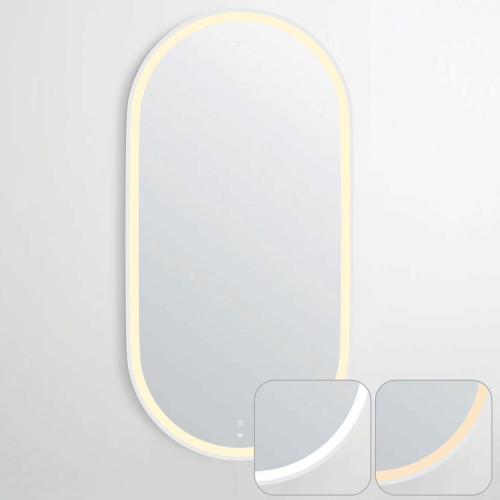 Otti LED Noosa 900mm White Metal Frame Mirror