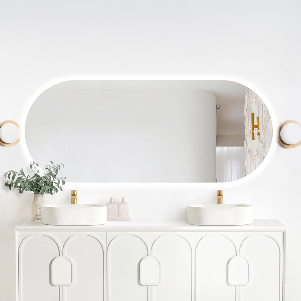 Otti LED Noosa 1800mm Frameless Mirror Install Horizontal or Vertical