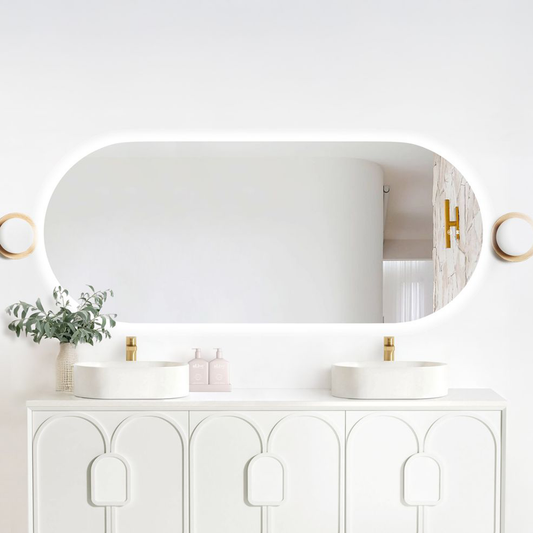 Otti LED Noosa 1800mm Frameless Mirror Install Horizontal or Vertical
