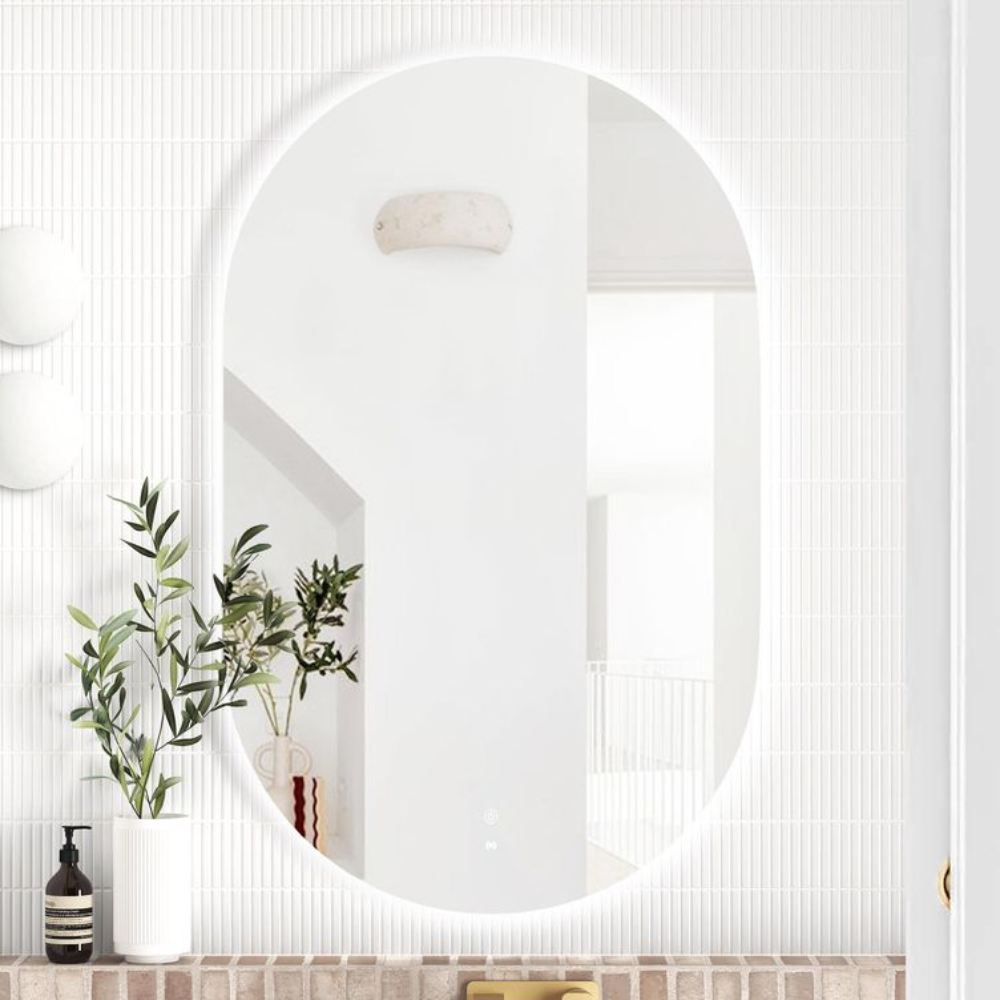 Otti LED Noosa 900mm Frameless Tuffi Mirror Install Horizontal or Vertical