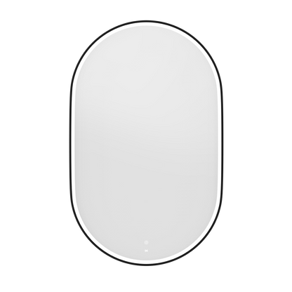 Otti LED Noosa 1200mm Black Metal Frame Mirror Install Horizontal or Vertical