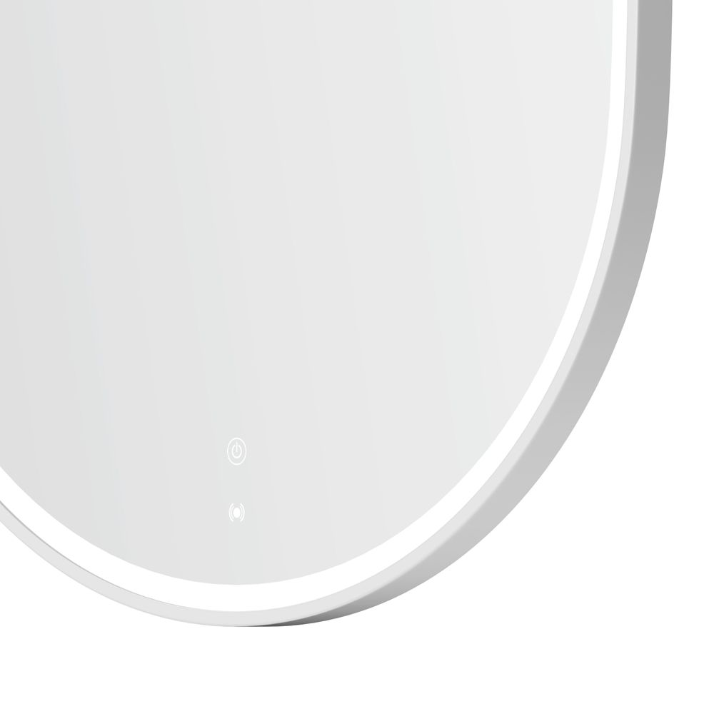 Otti LED Noosa 1500mm White Metal Frame Mirror Install Horizontal or Vertical