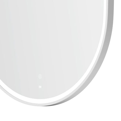 Otti LED Noosa 1500mm White Metal Frame Mirror Install Horizontal or Vertical
