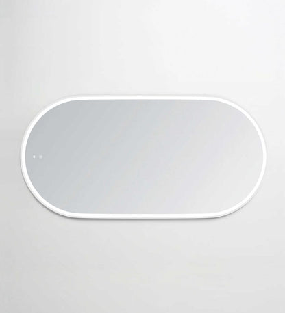 Otti LED Noosa 1500mm White Metal Frame Mirror Install Horizontal or Vertical
