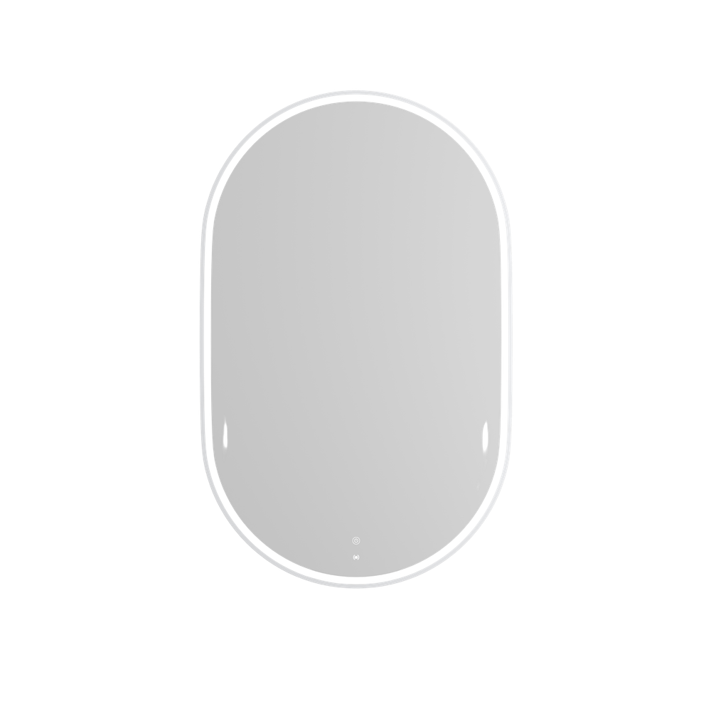 Otti LED Noosa 900mm White Metal Frame Mirror Install Horizontal or Vertical
