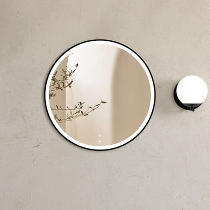 Otti LED Bondi 800mm Black Metal Frame Mirror