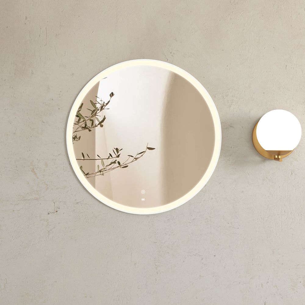 Otti LED Bondi 800mm White Metal Frame Mirror