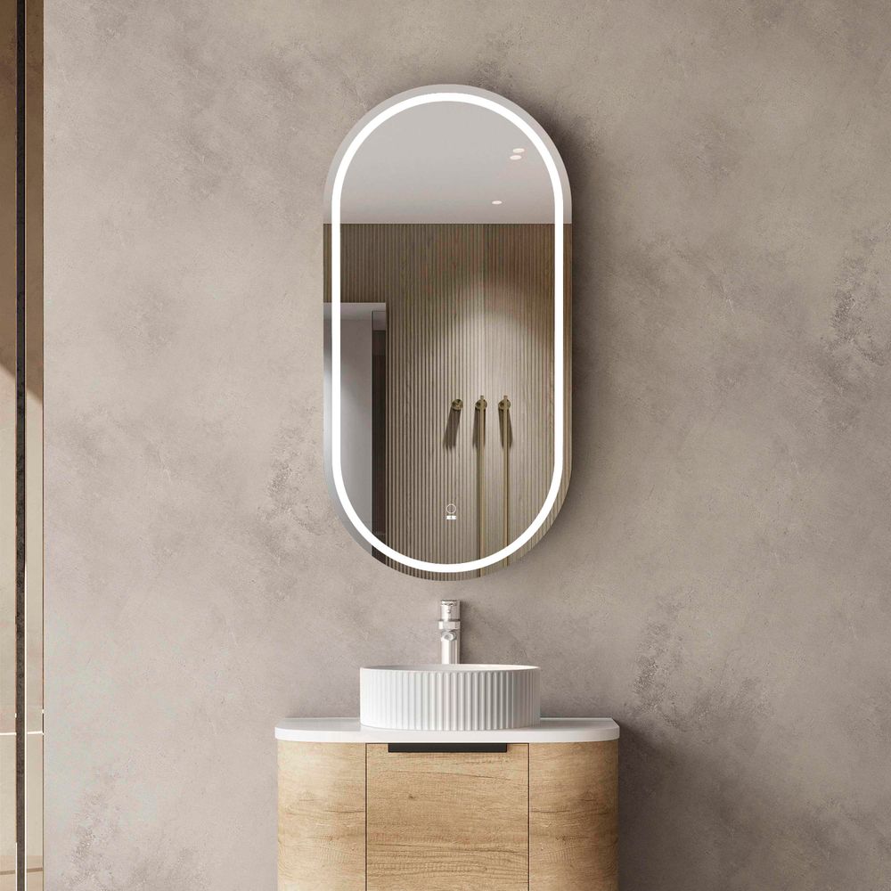 Otti LED Noosa 900mm Natural Oak Shaving Cabinet