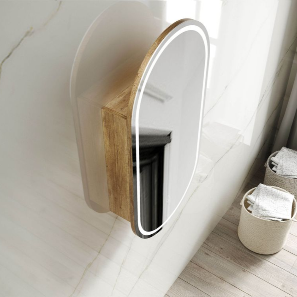 Otti LED Noosa 900mm Natural Oak Shaving Cabinet