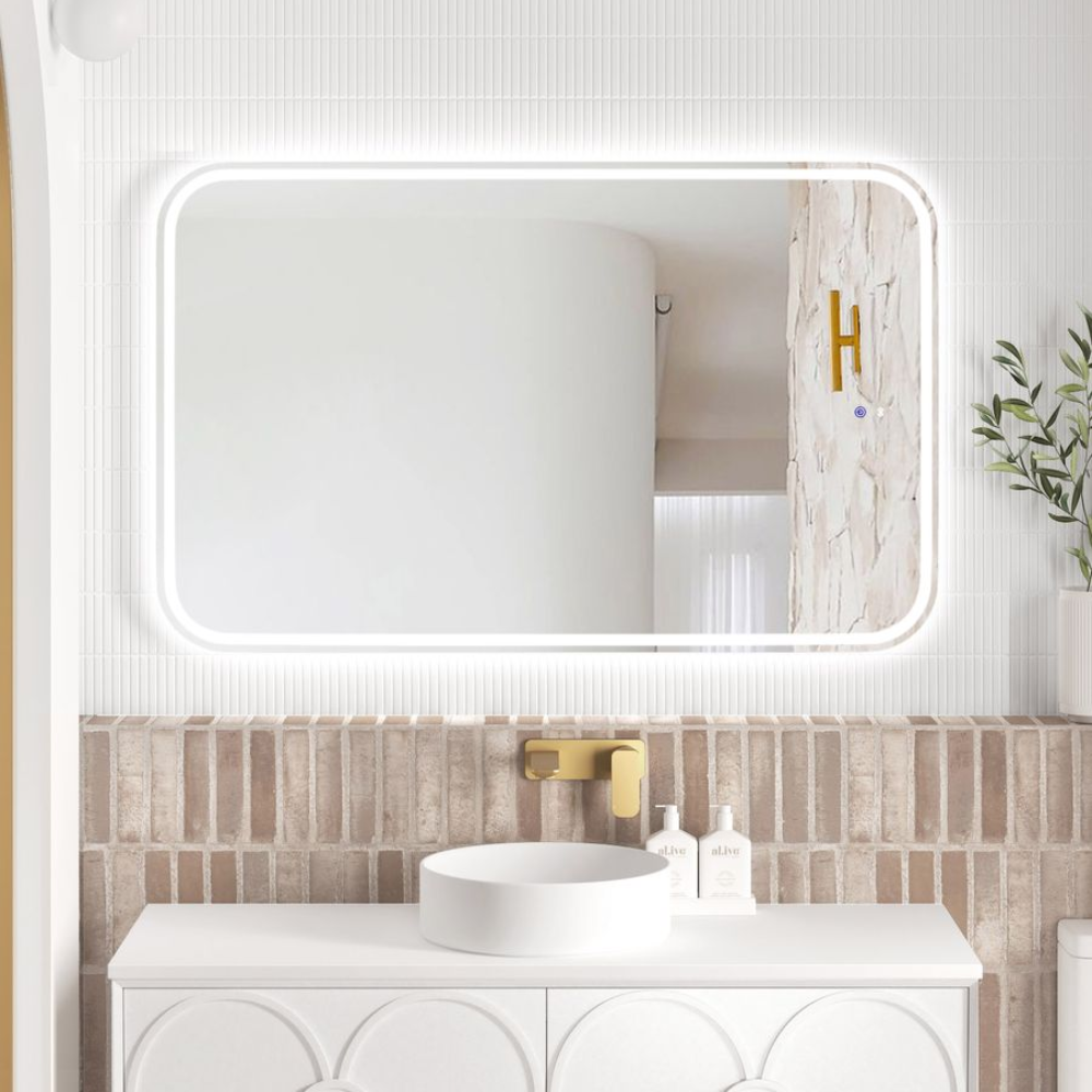 Otti LED Newport 1200mm Frameless Back Lit Tuffi Mirror