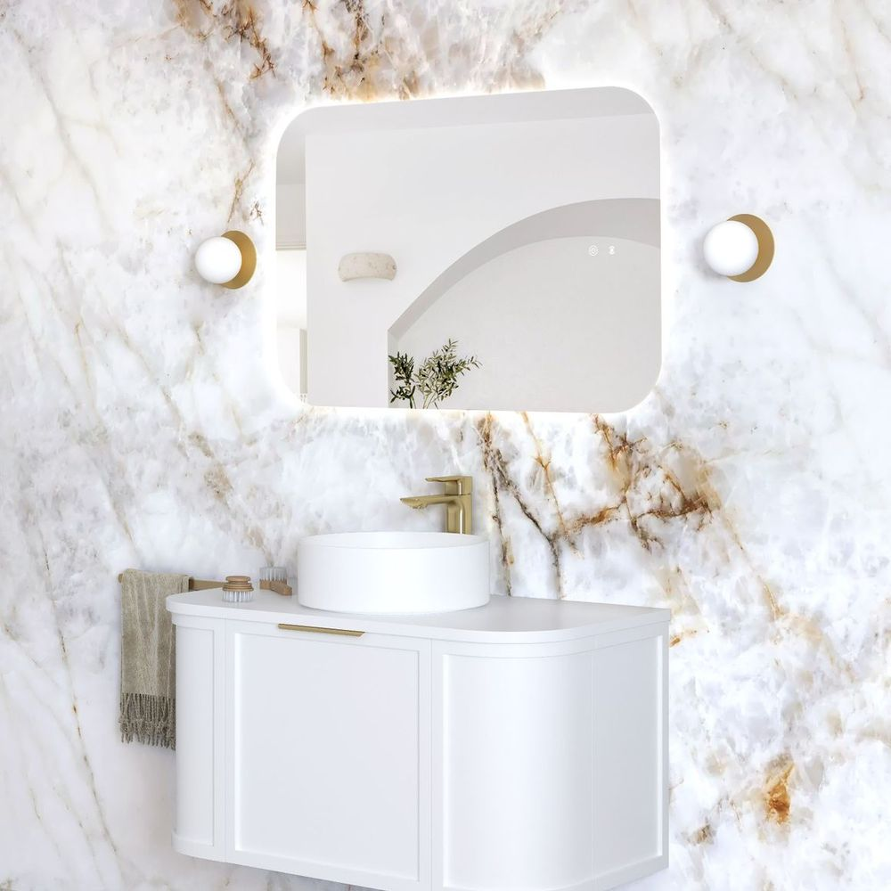 Otti Newport LED 900x600mm Back Lit Tuffi Mirror Frameless