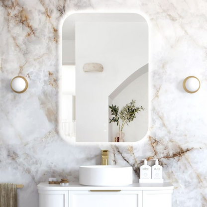 Otti Newport LED 900x600mm Back Lit Tuffi Mirror Frameless