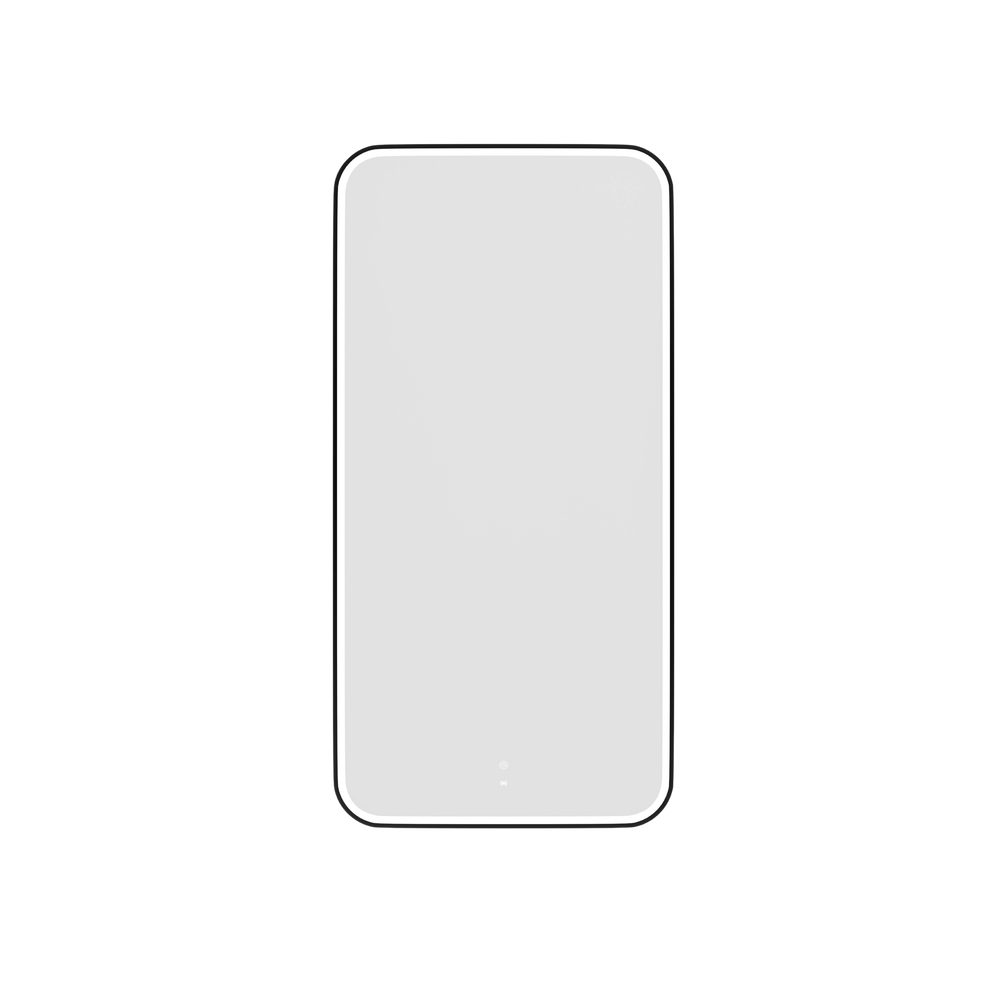 Otti LED Newport 1500mm Black Metal Frame Mirror Install Horizontal or Vertical
