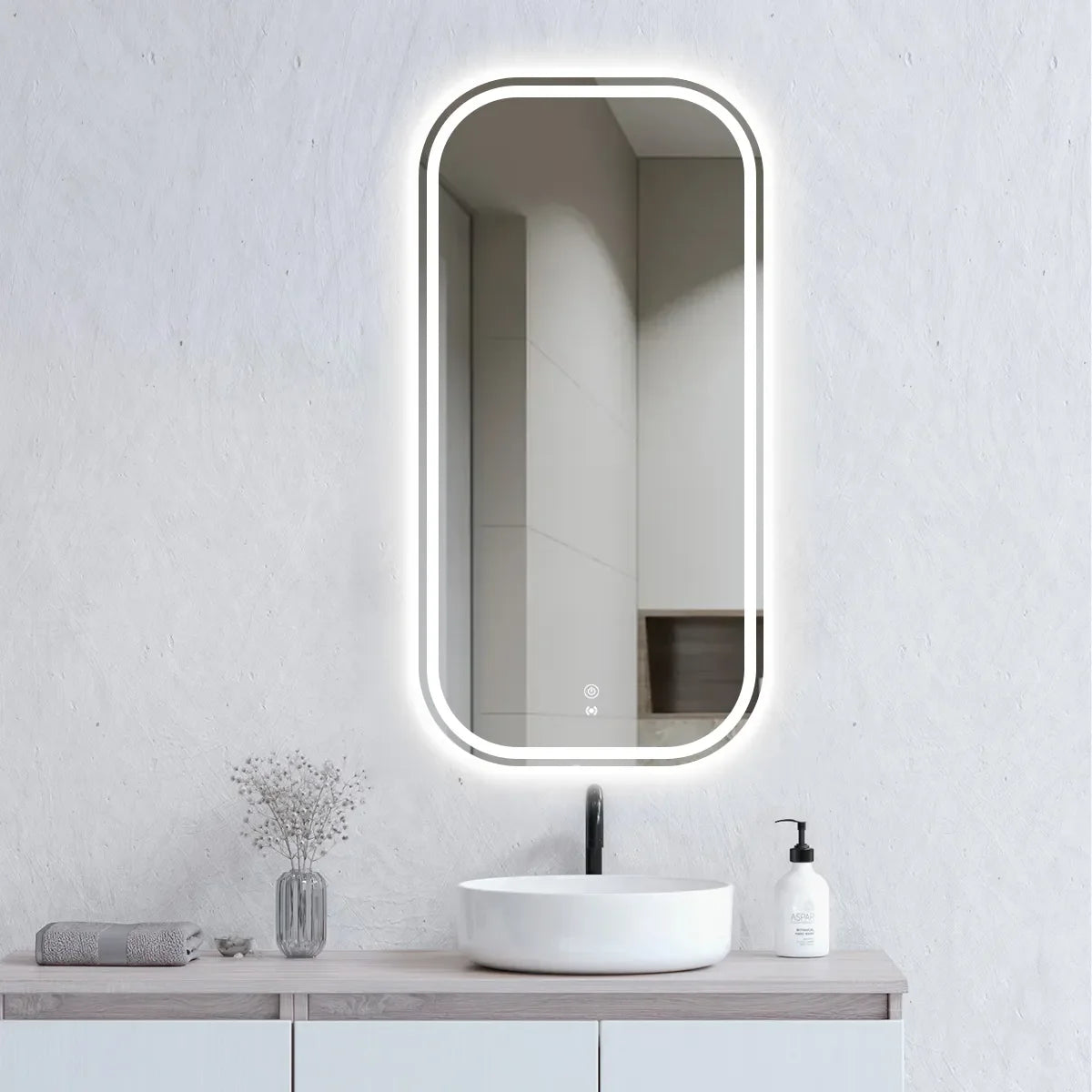 Otti LED Newport Frameless Mirror Soft Square 900x450mm