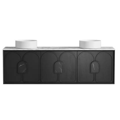 Otti Laguna Mark II 1800mm Black Oak Wall Hung Vanity