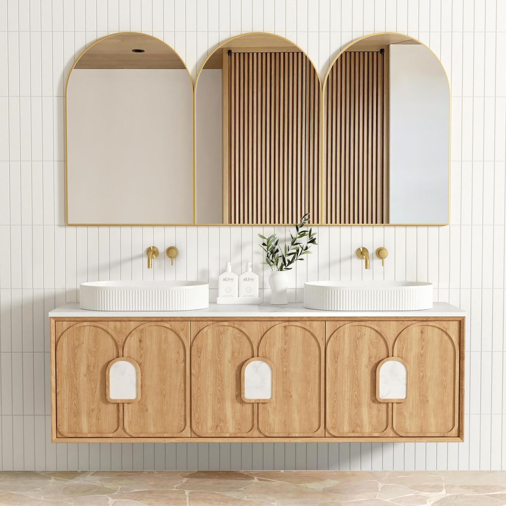 Otti Laguna Mark II 1800mm Woodland Oak Wall Hung Vanity