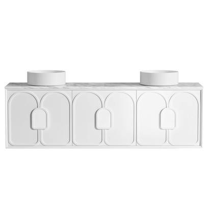 Otti Laguna Mark II 1800mm Matte White Wall Hung Vanity