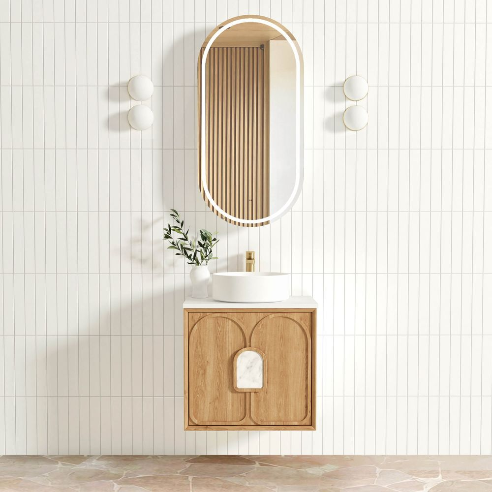 Otti Laguna Mark II 600mm Woodland Oak Wall Hung Vanity