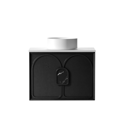 Otti Laguna Mark II 750mm Black Oak Wall Hung Vanity