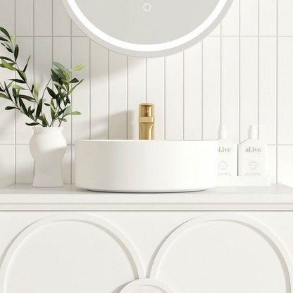 Otti Laguna Mark II 750mm Matte White Wall Hung Vanity