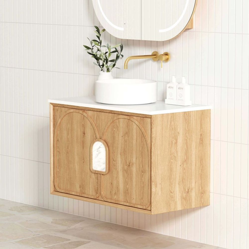 Otti Laguna Mark II 900mm Woodland Oak Wall Hung Vanity