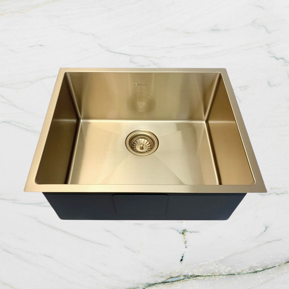 Otti Axon Sink 520x440mm Brushed Gold