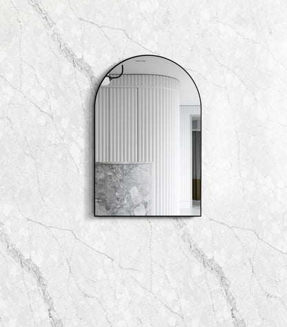 Otti Archie 900mm Black Metal Framed Mirror