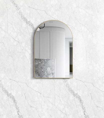 Otti Archie 900mm Gold Metal Framed Mirror