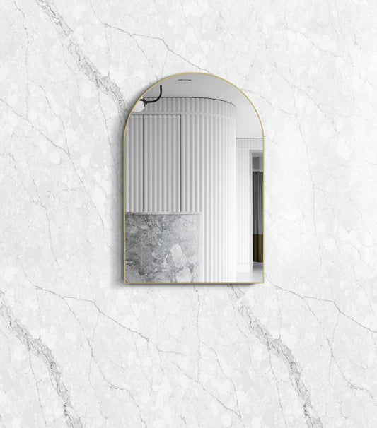 Otti Archie 900mm Gold Metal Framed Mirror