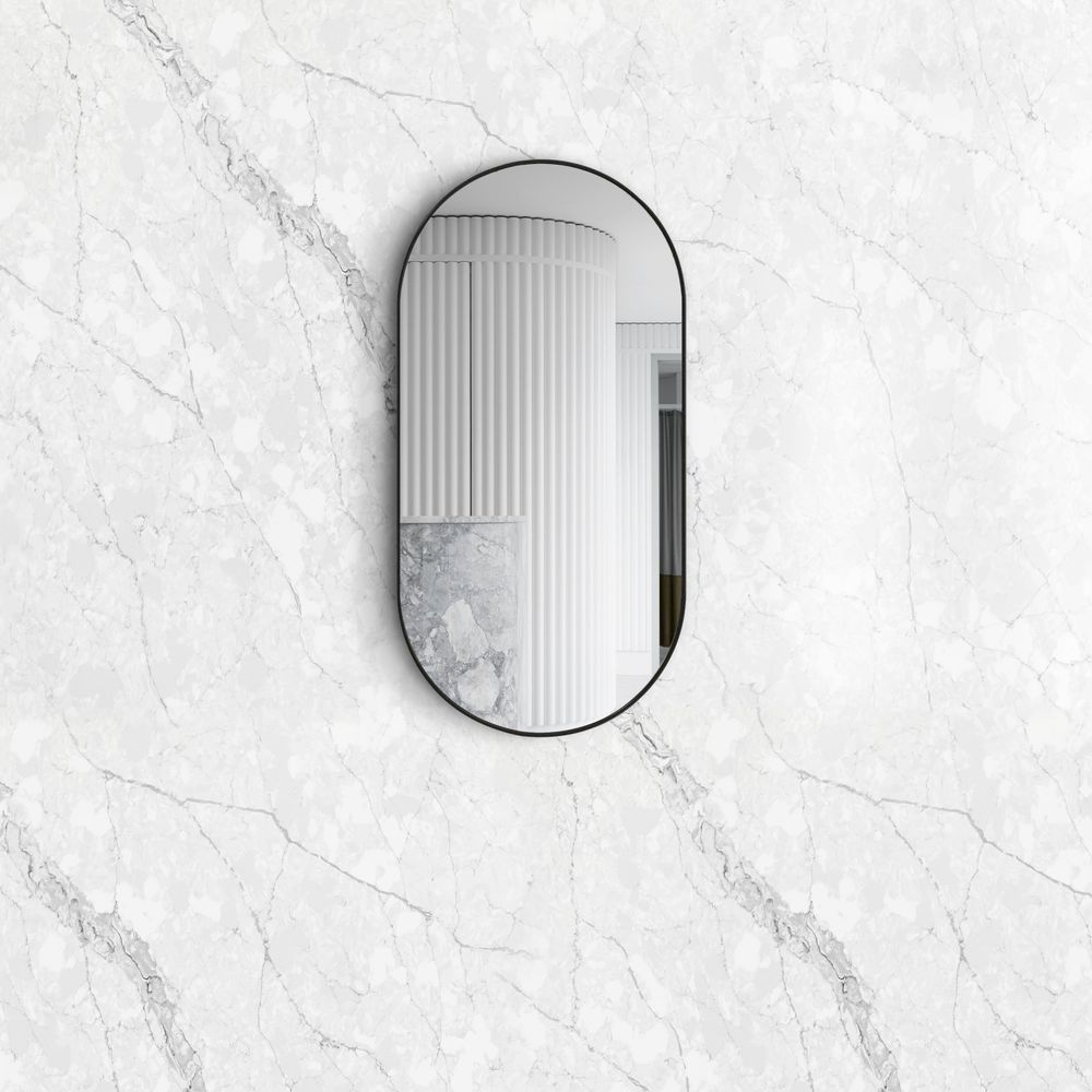 Otti Noosa 900mm Black Metal Frame Mirror