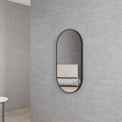 Otti Noosa 900mm Black Metal Frame Mirror