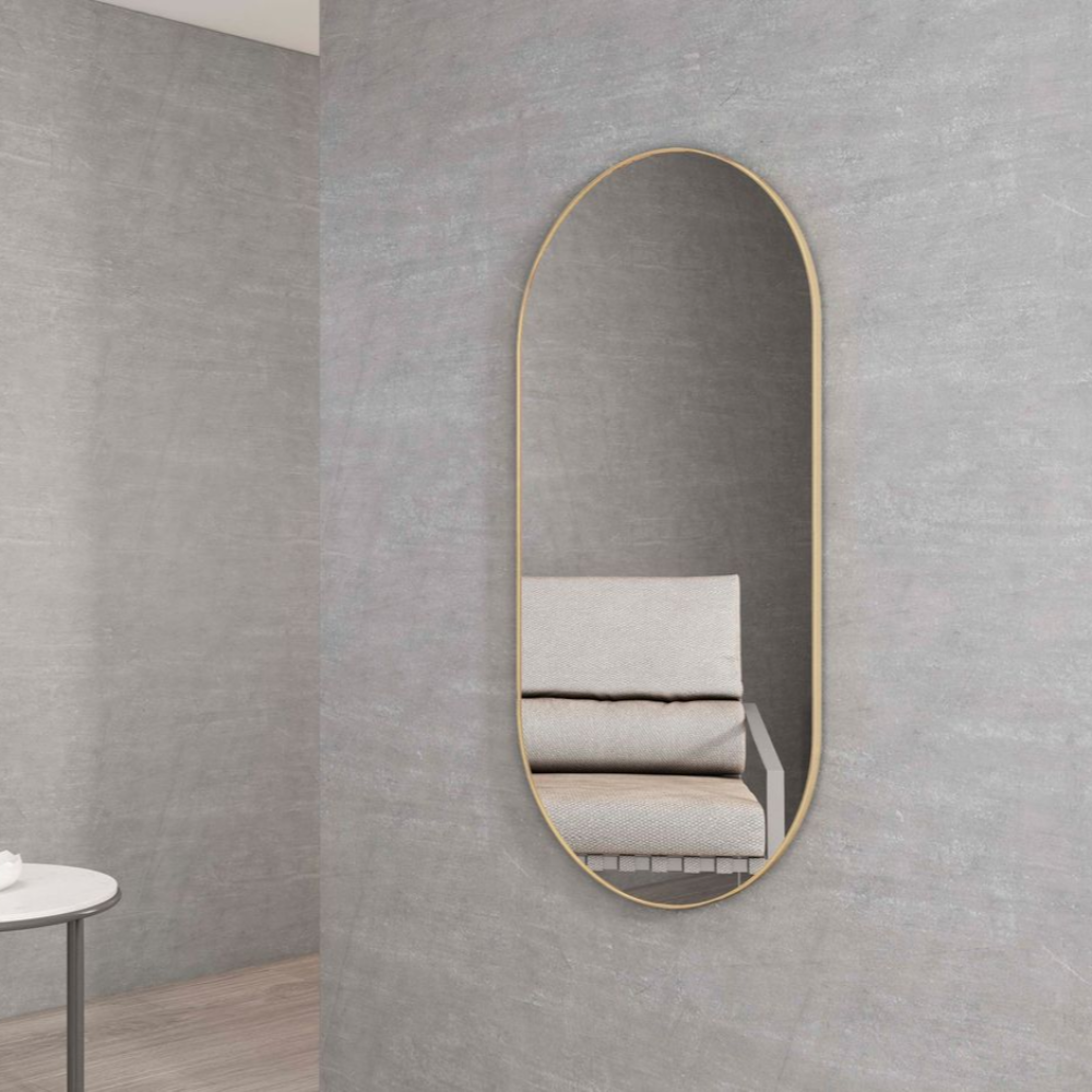 Otti Noosa 900mm Gold Metal Frame Mirror