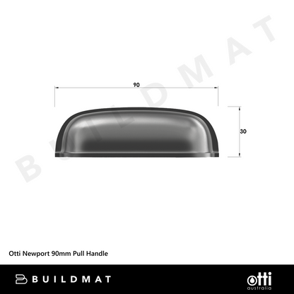 Otti Newport 90mm Pull Handle Gunmetal