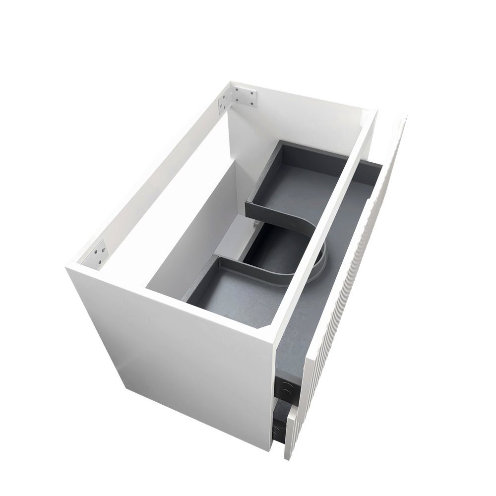Otti Noosa 600mm Satin White Wall Hung Vanity