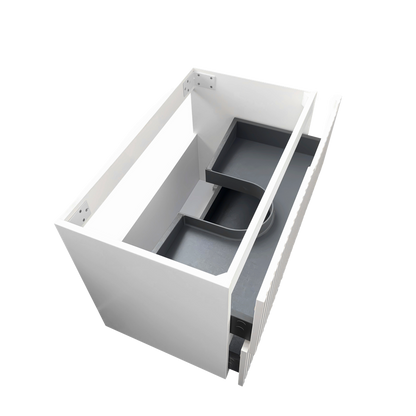 Otti Noosa 600mm Satin White Wall Hung Vanity
