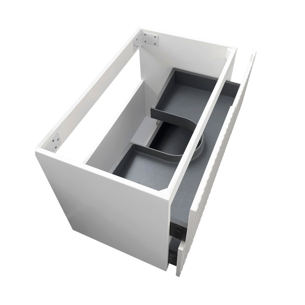 Otti Noosa 750mm Satin White Wall Hung Vanity