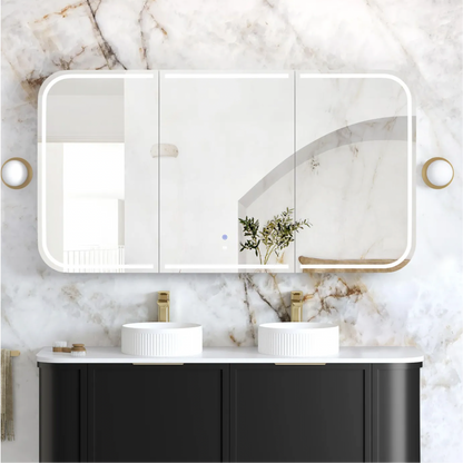 Otti Newport  Oak LED Mirror Cabinet 1500mm