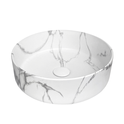 Otti Radius Round 360x360mm Basin Carrara