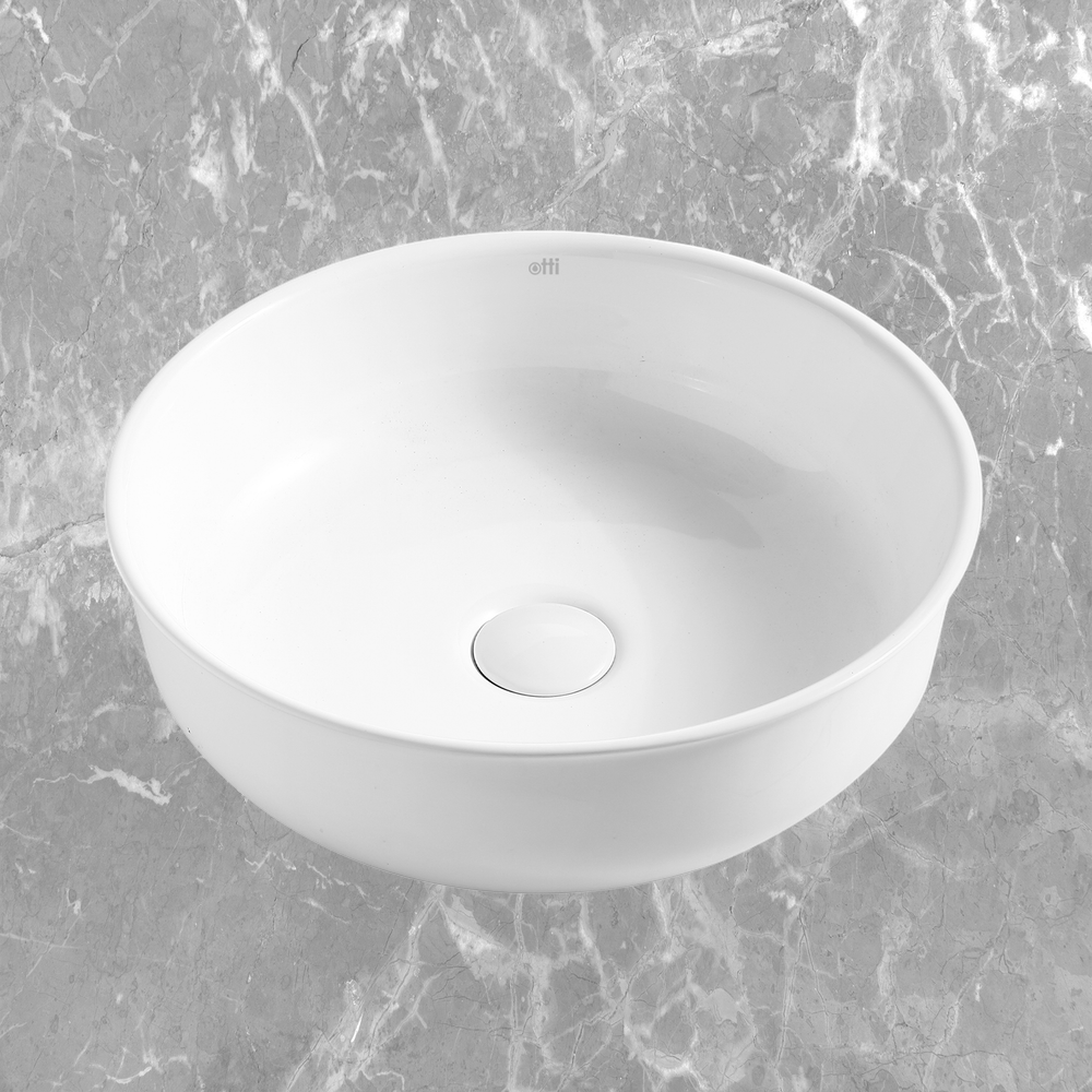 Otti Bronte Round 360x360mm Basin Gloss White