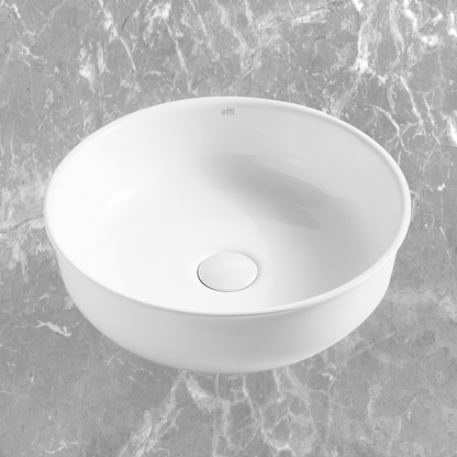 Otti Bronte Round 360x360mm Basin Gloss White